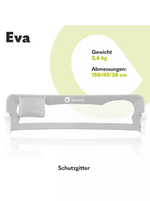 Lionelo Eva leesésgátló rács gyerekágyhoz, 150 x 42 cm OUTLET termék