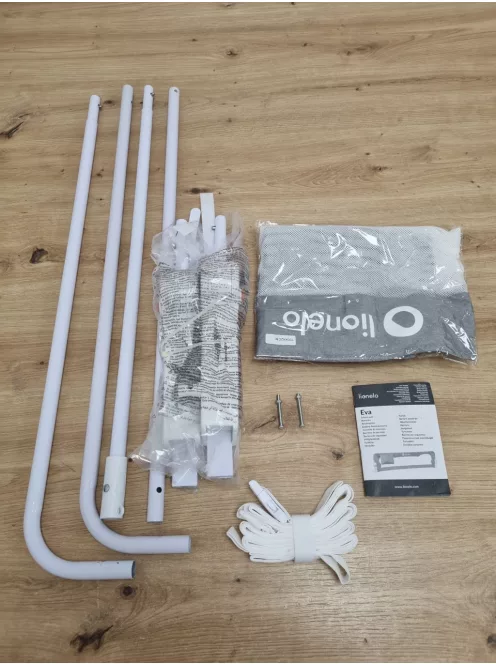 Lionelo Eva leesésgátló rács gyerekágyhoz, 150 x 42 cm OUTLET termék