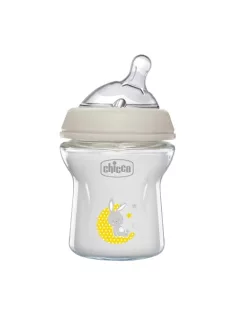   Chicco Natural Feeling kólika elleni üvegből cumisüveg 0+ hónapos kortól, 150 ml OUTLET termék