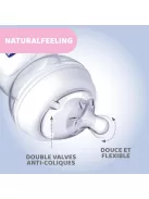 Chicco Natural Feeling kólika elleni üvegből cumisüveg 0+ hónapos kortól, 150 ml OUTLET termék
