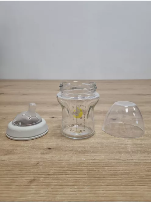 Chicco Natural Feeling kólika elleni üvegből cumisüveg 0+ hónapos kortól, 150 ml OUTLET termék