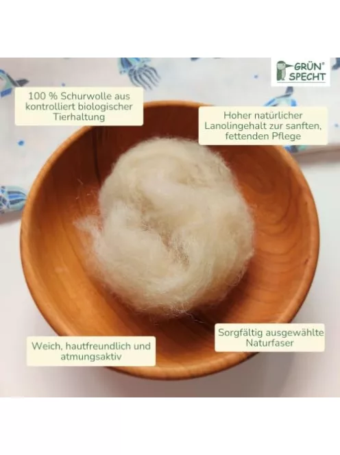 Grünspecht bio juhgyapjú lanolintartalommal, baba és mama ápolásra, 50 g OUTLET termék