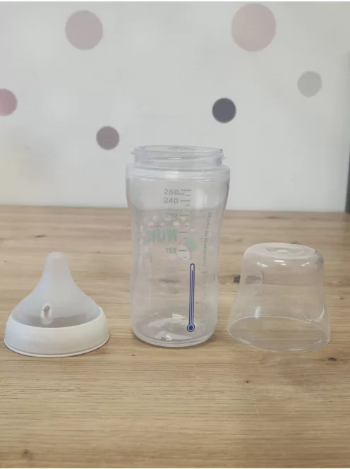 NUK Perfect Match cumisüveg 3+ hónapos kortól 260 ml hőérzékelős, bárány OUTLET termék