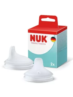   NUK Perfect Match itatócsőr tanulópohárhoz  6 hónapos kortól  Szilikon  2 db OUTLET termék