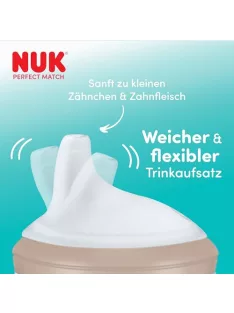   NUK Perfect Match itatócsőr tanulópohárhoz  6 hónapos kortól  Szilikon  2 db OUTLET termék