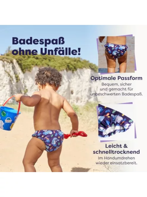 Bambino Mio újrahasználható úszópelenka, Spritz, 0-6 hónap, strandolási alapdarab babáknak és kisgyermekeknek, fiúknak OUTLET termék