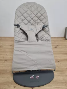   Babybjörn pihenöszék, klasszikus steppelt baba hintaszék - homokszürke OUTLET termék