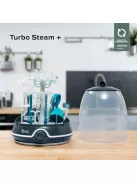 Babymoov 2-in-1 gőzsterilizáló cumisüvegekhez Turbo Plus - 99%-ban eltávolítja a baktériumokat, csepegtető állvánnyal, 6 üveghez, 6 perces gyorssterilizálás OUTLET termék