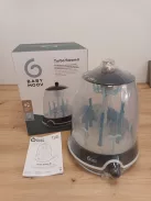 Babymoov 2-in-1 gőzsterilizáló cumisüvegekhez Turbo Plus - 99%-ban eltávolítja a baktériumokat, csepegtető állvánnyal, 6 üveghez, 6 perces gyorssterilizálás OUTLET termék