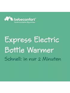   Bebeconfort Express elektromos cumisüveg-melegítő, fehér-zöld OUTLET termék