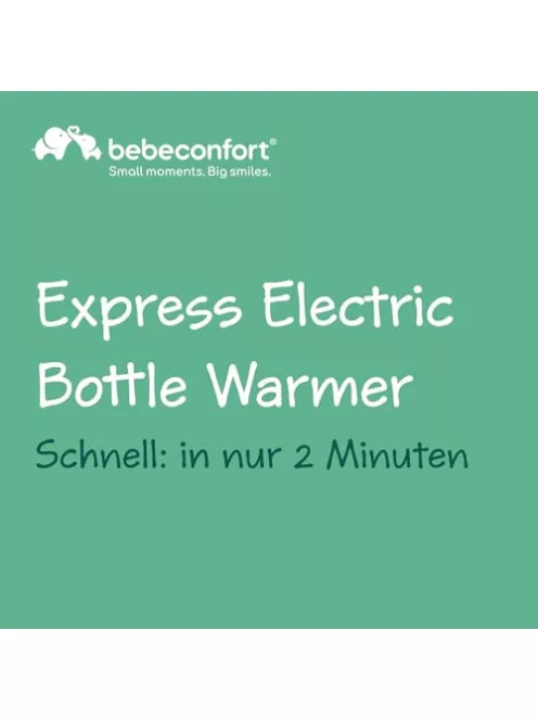 Bebeconfort Express elektromos cumisüveg-melegítő, fehér-zöld OUTLET termék