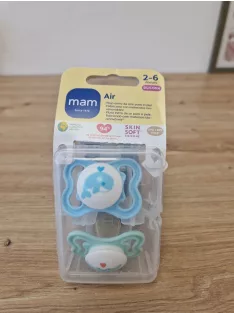 Mam Air szilikon cumi szett, 2db 2-6 hó OUTLET termék
