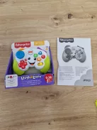 Fisher-Price Első konzol-távirányítóm zenével és fényekkel 6 hónapos kortól, többnyelvű változat: angol, olasz, portugál, spanyol OUTLET termék