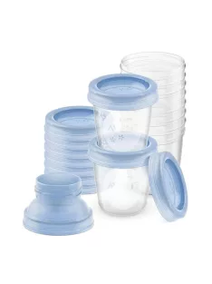   Philips AVENT anyatej-tároló , tárolópoharak fedéllel 10 db OUTLET termék