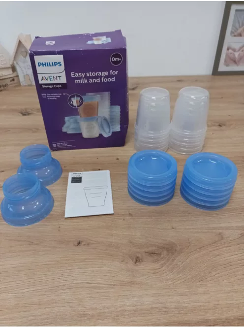 Philips AVENT anyatej-tároló , tárolópoharak fedéllel 10 db OUTLET termék