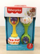Fisher-Pricecsörgő szett – 2 db csörgő színes golyókkal 3 hónapos kortól OUTLET termék