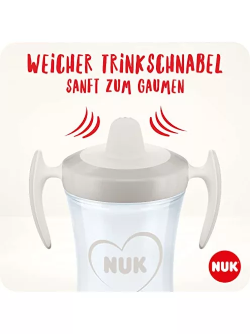 NUK Trainer Cup itatópohár  230 ml BPA-mentes kék zebra, műanyag OUTLET termék