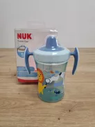 NUK Trainer Cup itatópohár  230 ml BPA-mentes kék zebra, műanyag OUTLET termék