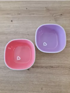   Munchkin 2 db  szilikon tálka rózsaszín-lila OUTLET termék