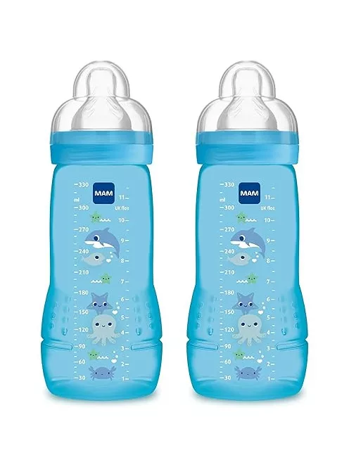 MAM Easy Start  320 ml, cumisüveg 4+ hónapos kortól, 3-as méretű itatócumival OUTLET termék
