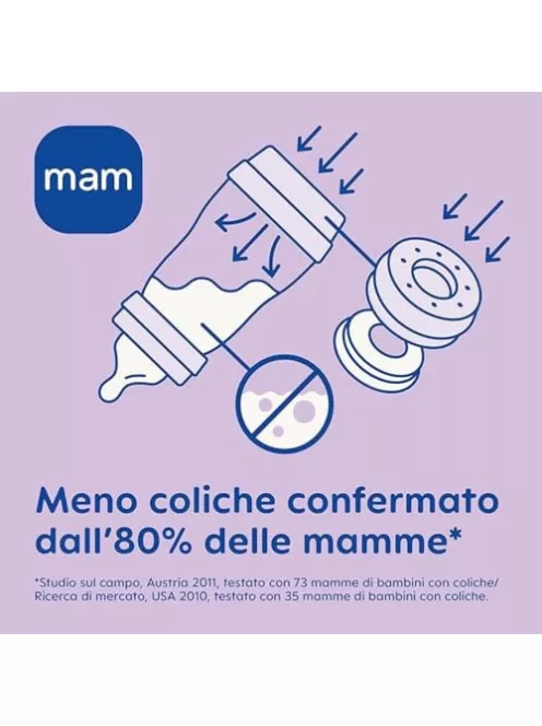 MAM Easy Start  320 ml, cumisüveg 4+ hónapos kortól, 3-as méretű itatócumival OUTLET termék