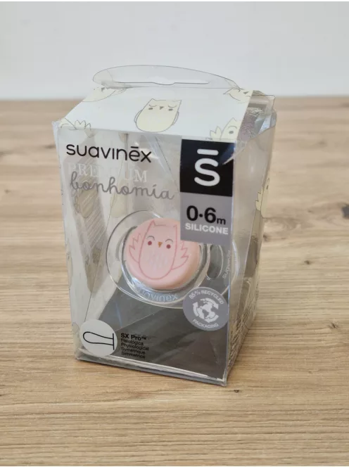 Suavinex  fiziológiás cumi - szimmetrikus SX Pro cumifejjel szilikon cumi, 0-6 hónapos babáknak OUTLET termék