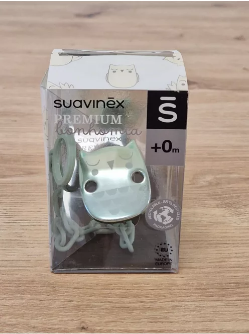 Suavinex Bonhomia cumilánc, cumitartó szalag, zöld OUTLET termék