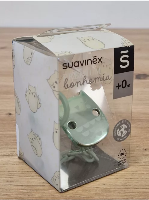 Suavinex Bonhomia cumilánc, cumitartó szalag, zöld OUTLET termék