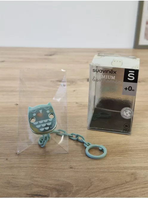 Suavinex Bonhomia cumilánc, cumitartó szalag, zöld OUTLET termék