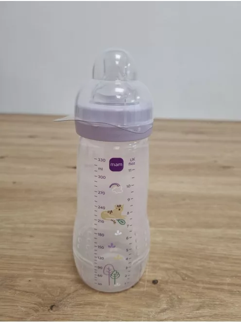 Mam Easy Active 330ml-es cumisüveg 6 hónapos kortól lila színű OUTLET termék