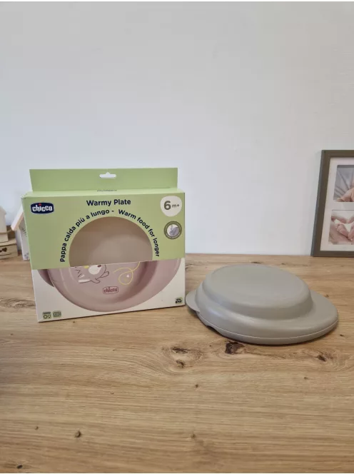 Chicco  baba- és kisgyermektányér  szürke OUTLET termék