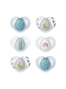 Tommee Tippee Nighttime cumi, 6-18 hónap, 6 db-os csomag OUTLET termék