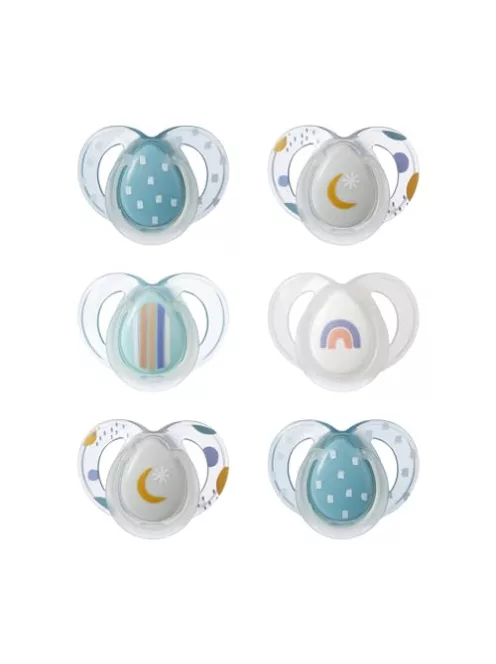 Tommee Tippee Nighttime cumi, 6-18 hónap, 6 db-os csomag OUTLET termék