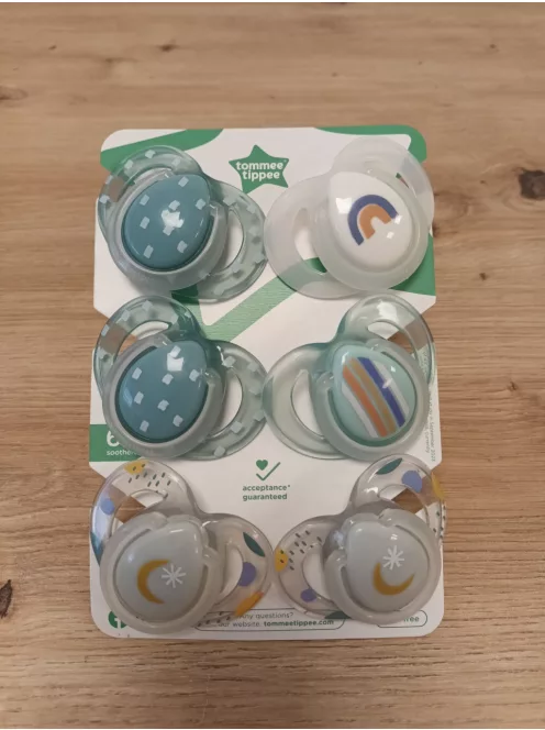 Tommee Tippee Nighttime cumi, 6-18 hónap, 6 db-os csomag OUTLET termék