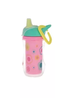   Nuby itatópohár, 270 ml, 6 hó kortól, virágmintás OUTLET termék
