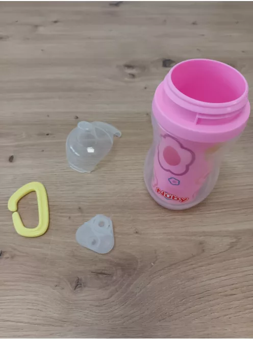 Nuby itatópohár, 270 ml, 6 hó kortól, virágmintás OUTLET termék
