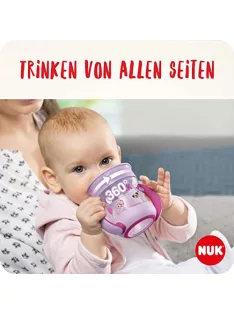   NUK Mini Magic Cup Night itatópohár, 6+ hónap,160 ml Rózsaszín OUTLET termék