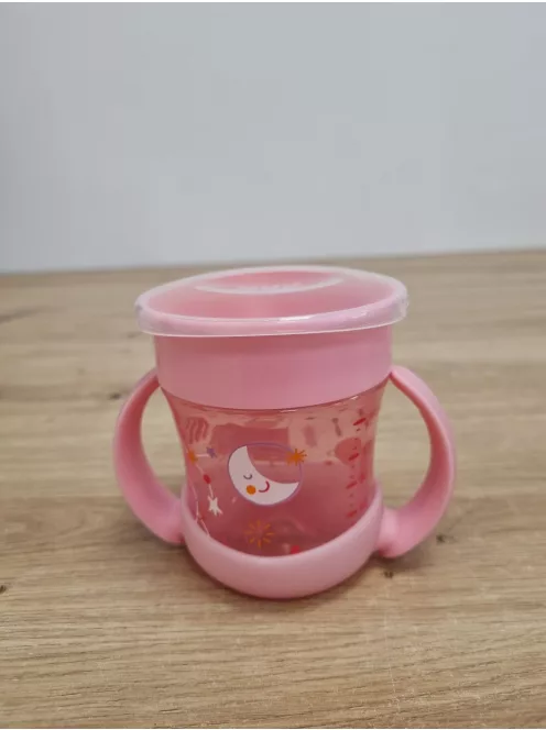 NUK Mini Magic Cup Night itatópohár, 6+ hónap,160 ml Rózsaszín OUTLET termék