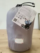 Moovo prémium bélelt bundazsak babakocsiba  0-6 hónapos korig 80 cm, kutya mintával a fejrésznél OUTLET termék