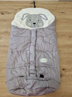   Moovo prémium bélelt bundazsak babakocsiba  0-6 hónapos korig 80 cm, kutya mintával a fejrésznél OUTLET termék