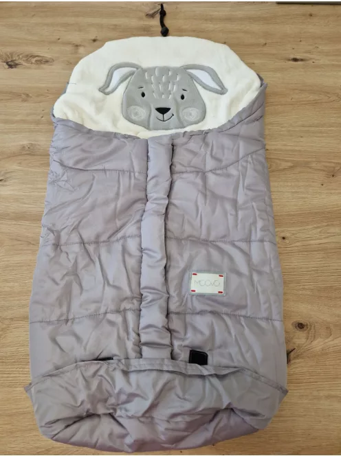 Moovo prémium bélelt bundazsak babakocsiba  0-6 hónapos korig 80 cm, kutya mintával a fejrésznél OUTLET termék