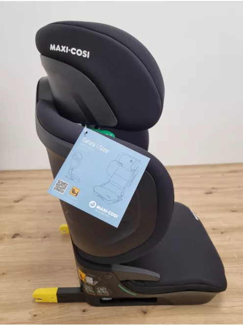 Maxi-Cosi Tanza i-Size összecsukható gyerekülés, 3,5-12 év, 100–150 cm, 10 fejtámla-pozíció, hordozható utazó gyerekülés, G-CELL oldalirányú ütközésvédelem, környezetbarát gyártás, Full Black OUTLET termék