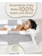 Valbabycare összecsukható babakád újszülötteknek, ergonomikus, csúszásmentes OUTLET termék