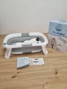 Valbabycare összecsukható babakád újszülötteknek, ergonomikus, csúszásmentes OUTLET termék