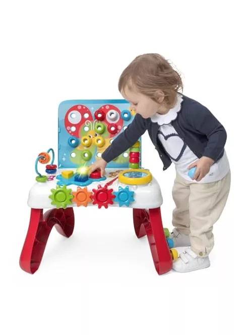 Chicco Art&Craft Desk többfunkciós tevékenységasztal, kézésgfejlesztő, elektronikus, kétnyelvű, 10-36 hónapos kortól OUTLET termék