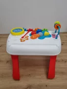 Chicco Art&Craft Desk többfunkciós tevékenységasztal, kézésgfejlesztő, elektronikus, kétnyelvű, 10-36 hónapos kortól OUTLET termék