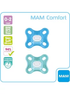   MAM Comfort cumi- 0-3 hónap koraszülötteknek és újszülötteknek-2 db OUTLET termék