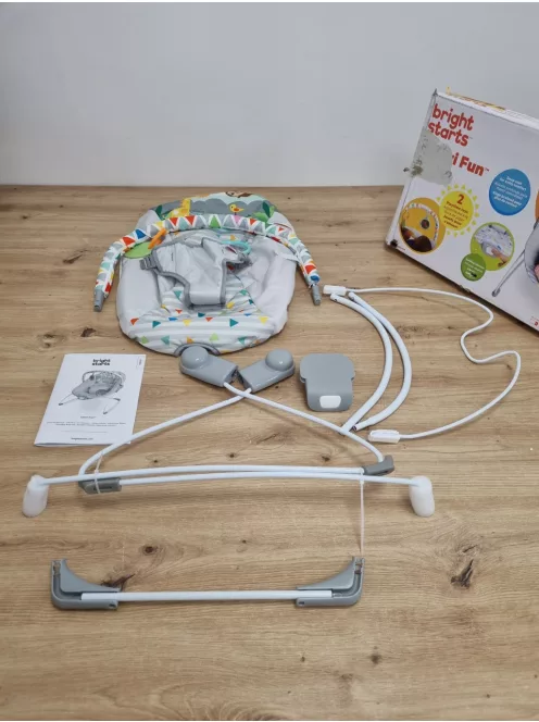 Bright Starts Safari Fun pihenőszék nyugtató vibrációval OUTLET termék