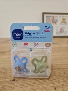   MAM Original Start Cumi 0-2 hónap (2  db-os szett ) sterilizáló cumitartóval OUTLET termék