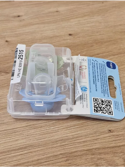 MAM Original Start Cumi 0-2 hónap (2  db-os szett ) sterilizáló cumitartóval OUTLET termék